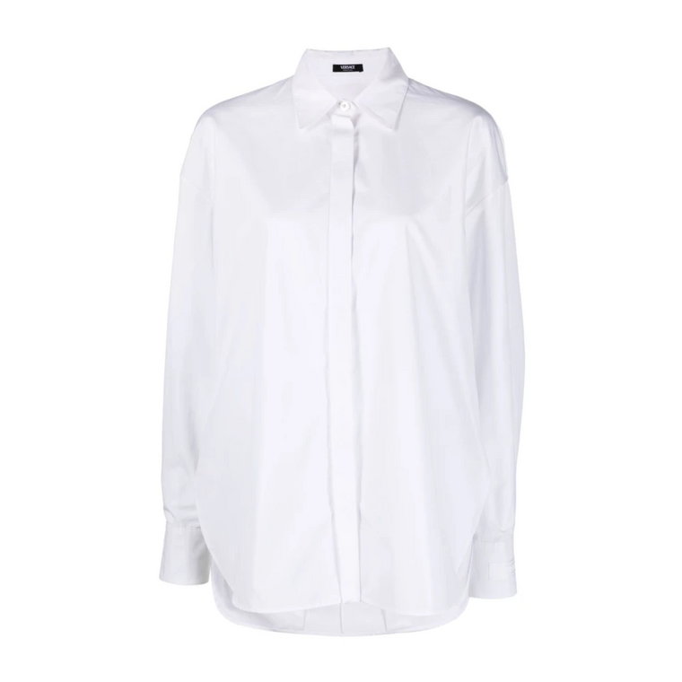 Białe koszule damskie Aw23 Versace