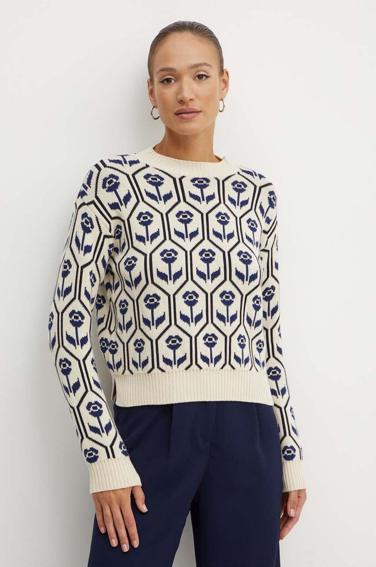 Weekend Max Mara sweter damski kolor beżowy  2425366241600