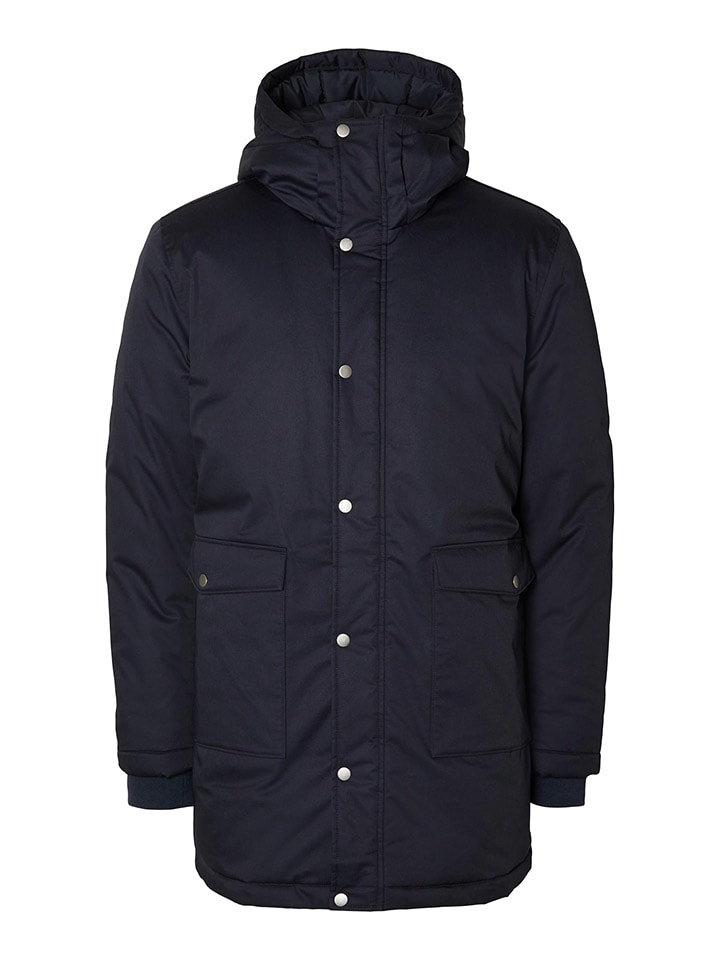 SELECTED HOMME Parka "Dan" w kolorze granatowym