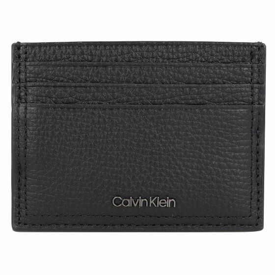 Calvin Klein Minimalism Etui na karty kredytowe Skórzany 10 cm ck black