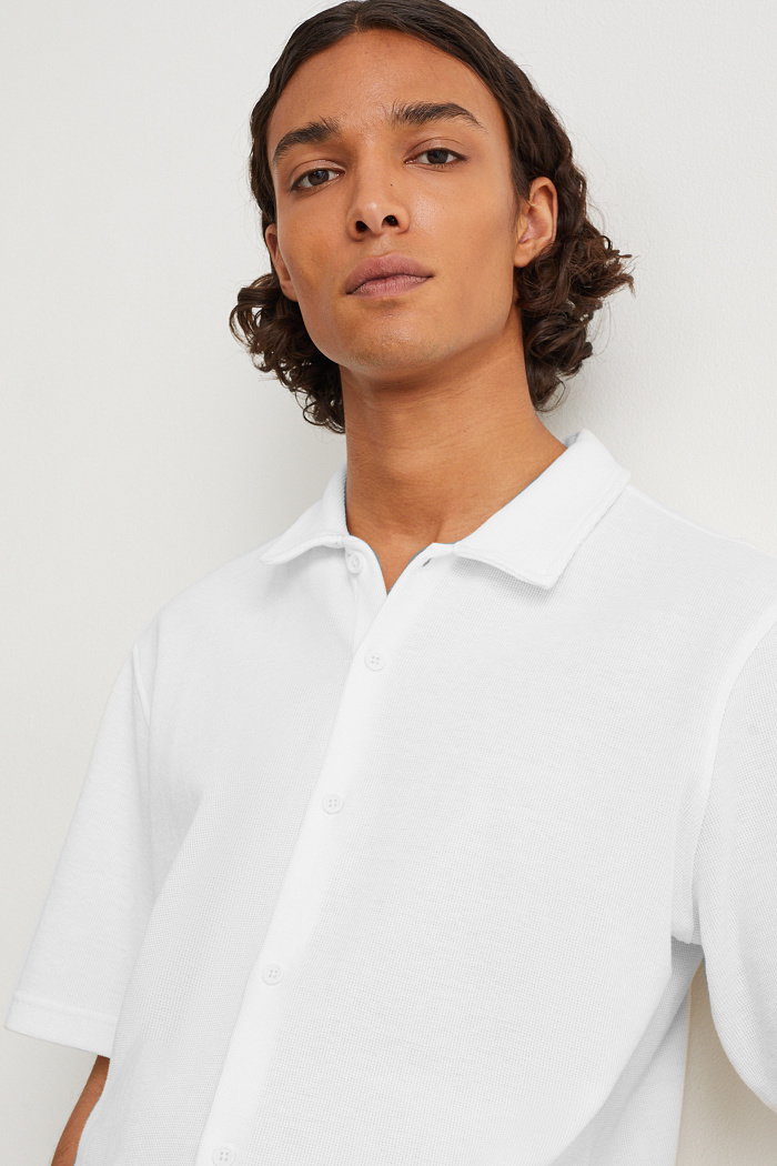 C&A Koszula-relaxed fit-kołnierzyk kent, Biały, Rozmiar: XL