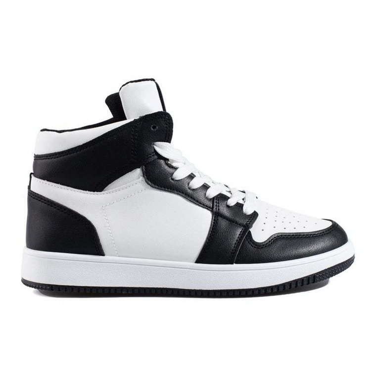 Wysokie sneakersy czarno-białe Shelovet