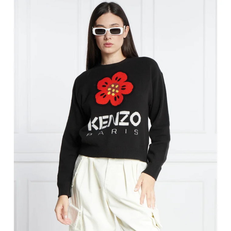 Kenzo Wełniany sweter | Relaxed fit