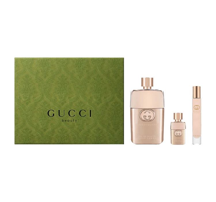 GUCCI GUILTY POUR FEMME WODA TOALETOWA SPRAY 50ML + 5ML+ ROLLER 7,4ML