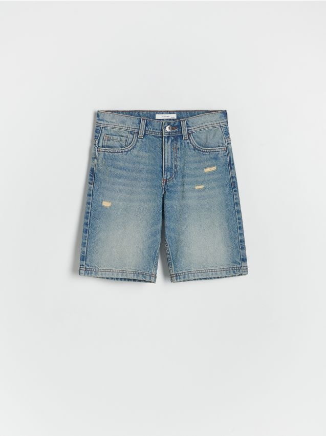 Reserved - Jeansowe szorty - niebieski