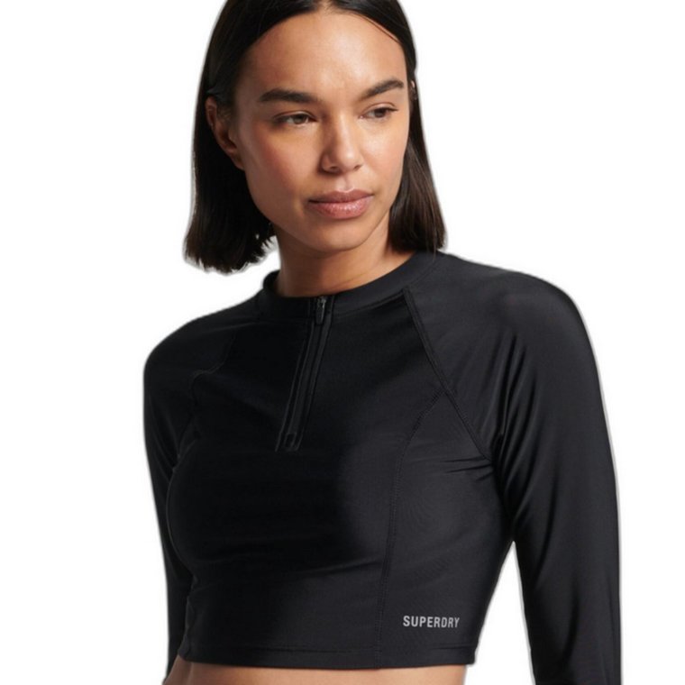 Koszulka damska Superdry Cropped Rash top damski do pływania-S