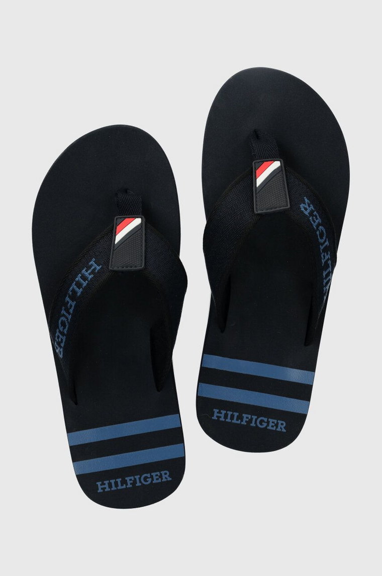 Tommy Hilfiger japonki SPORTY BEACH SANDAL męskie kolor granatowy FM0FM05020