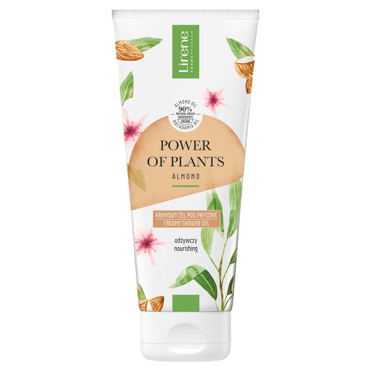 Lirene Power Of Plants Odżywczy Kremowy Żel Pod Prysznic Migdał Żel Pod Prysznic 200ml