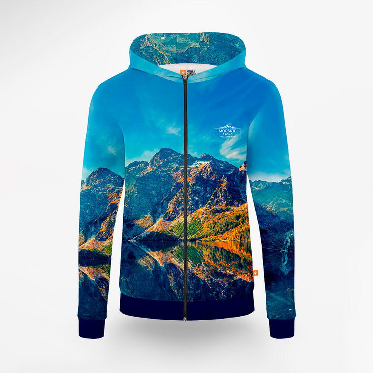 Bluza sportowa rozpinana z kapturem Power Canvas - Morskie Oko męska