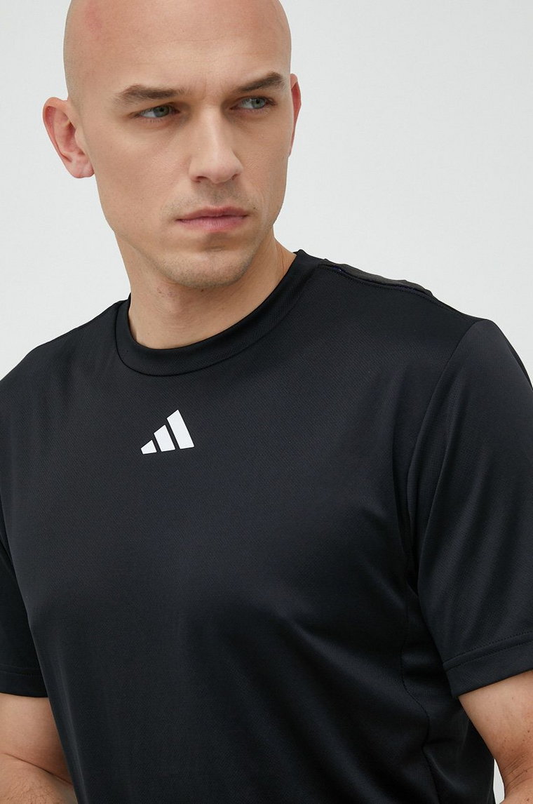 adidas Performance t-shirt treningowy HIIT Base kolor czarny gładki