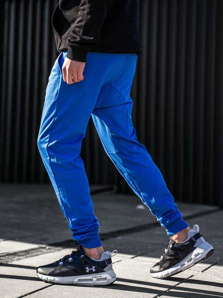 Spodnie Dresowe Jogger Royal Blue Basic Niebieskie