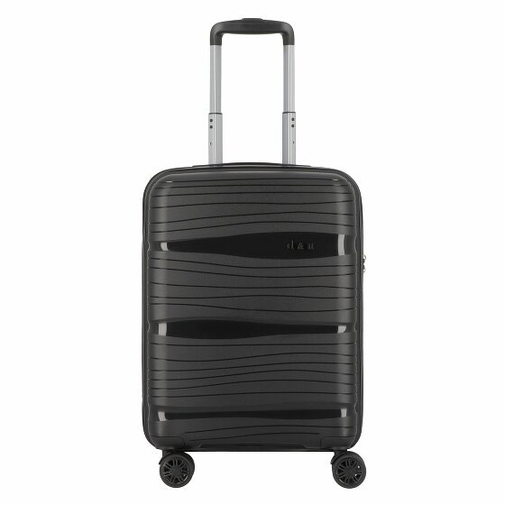 d&n Travel Line 4300 4 kółka Walizka kabinowy S 55 cm schwarz