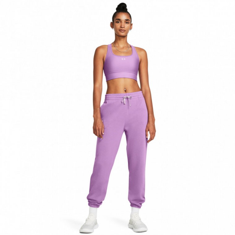 Damskie spodnie dresowe Under Armour UA Rival Terry Jogger - fioletowe