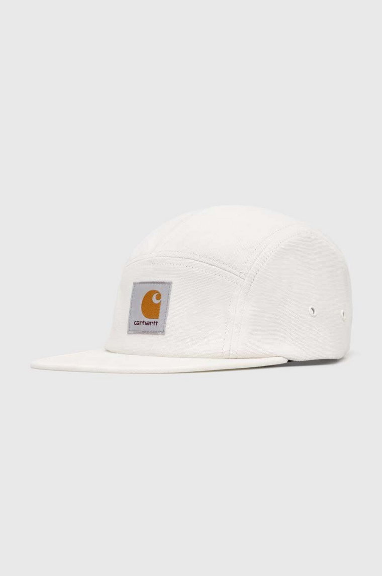 Carhartt WIP czapka z daszkiem bawełniana Backley Cap kolor beżowy z aplikacją I016607.D6XX