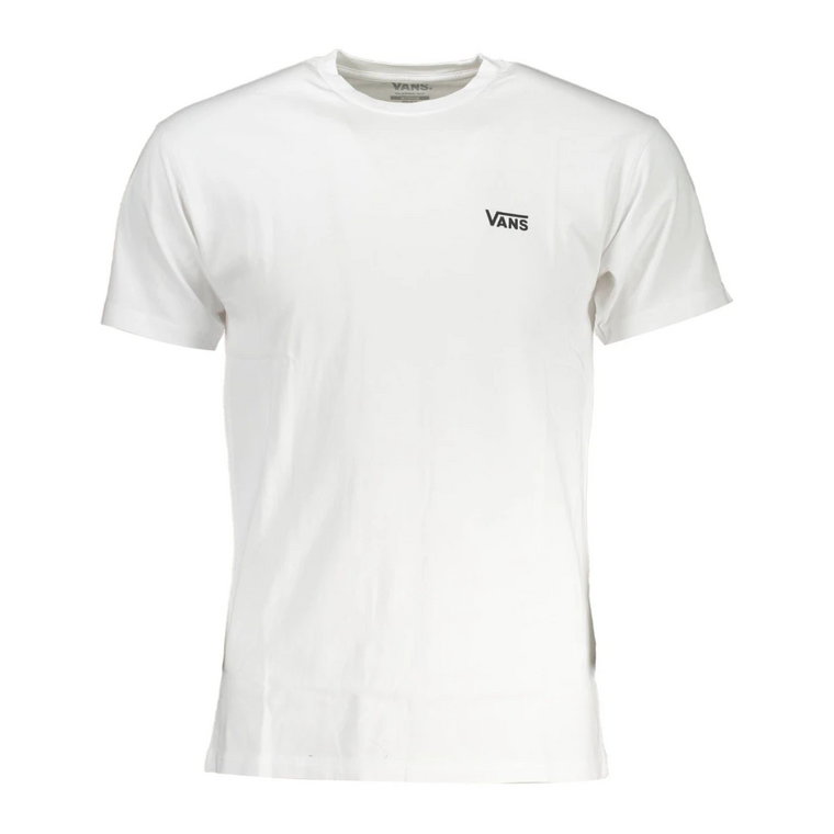 Klasyczny Biały T-shirt z Bawełny Vans