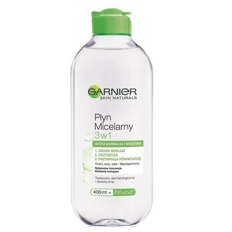 Garnier Skin Naturals - płyn micelarny 3w1 do skóry normalnej i mieszanej 400ml