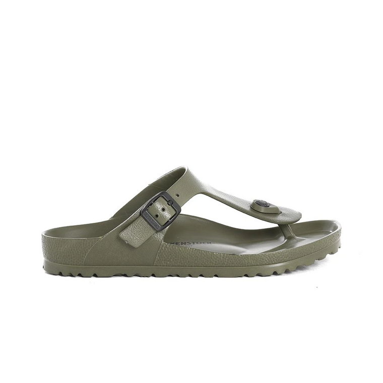 Khaki Otwarte Klapki na Palec Birkenstock