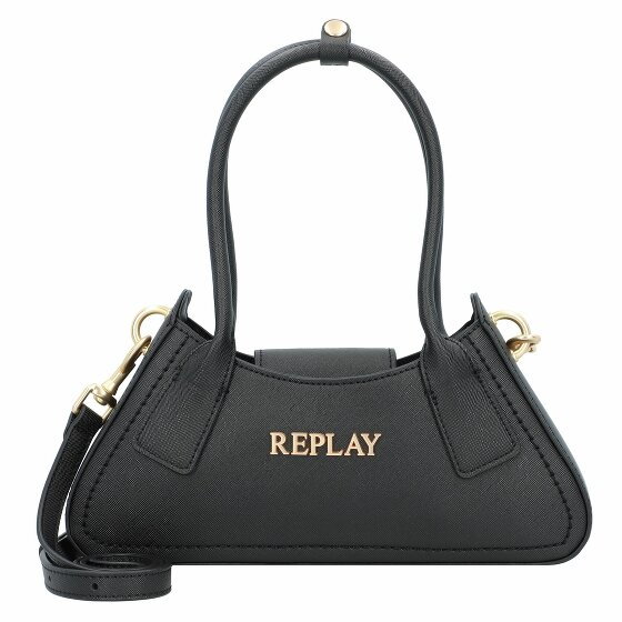 Replay Torba na ramię Skórzany 28.5 cm black