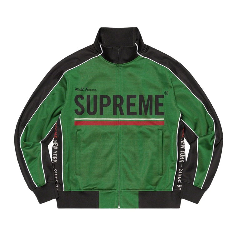 World Famous Jacquard Track Jacket Zielona Supreme