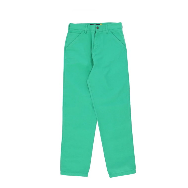 Zielone Spodnie Robocze Streetwear Styl Iuter