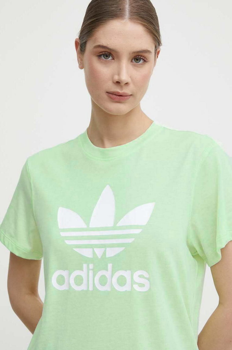 adidas Originals t-shirt damski kolor zielony IN8436