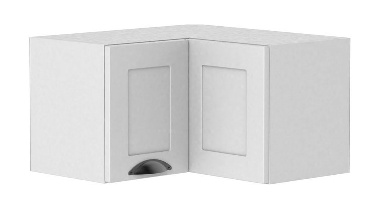 Górna szafka kuchenna narożna biała - Pergio 44X 60 cm