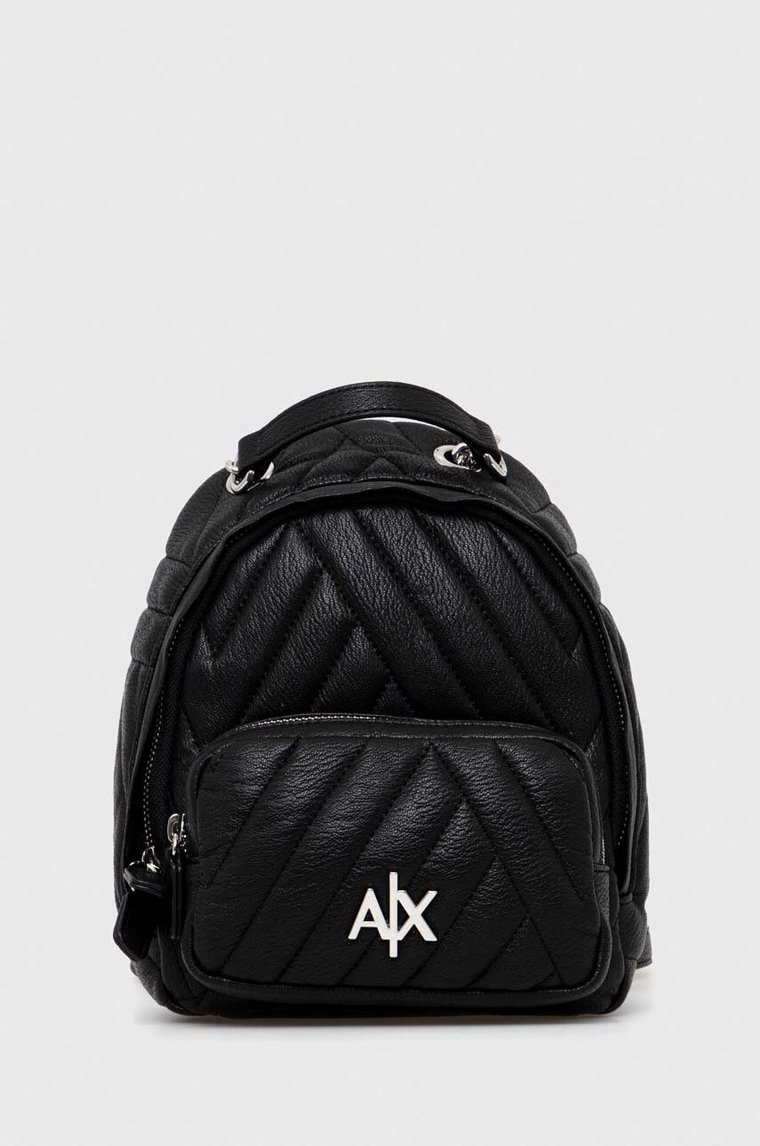 Armani Exchange plecak damski kolor czarny mały gładki 942889 2F745