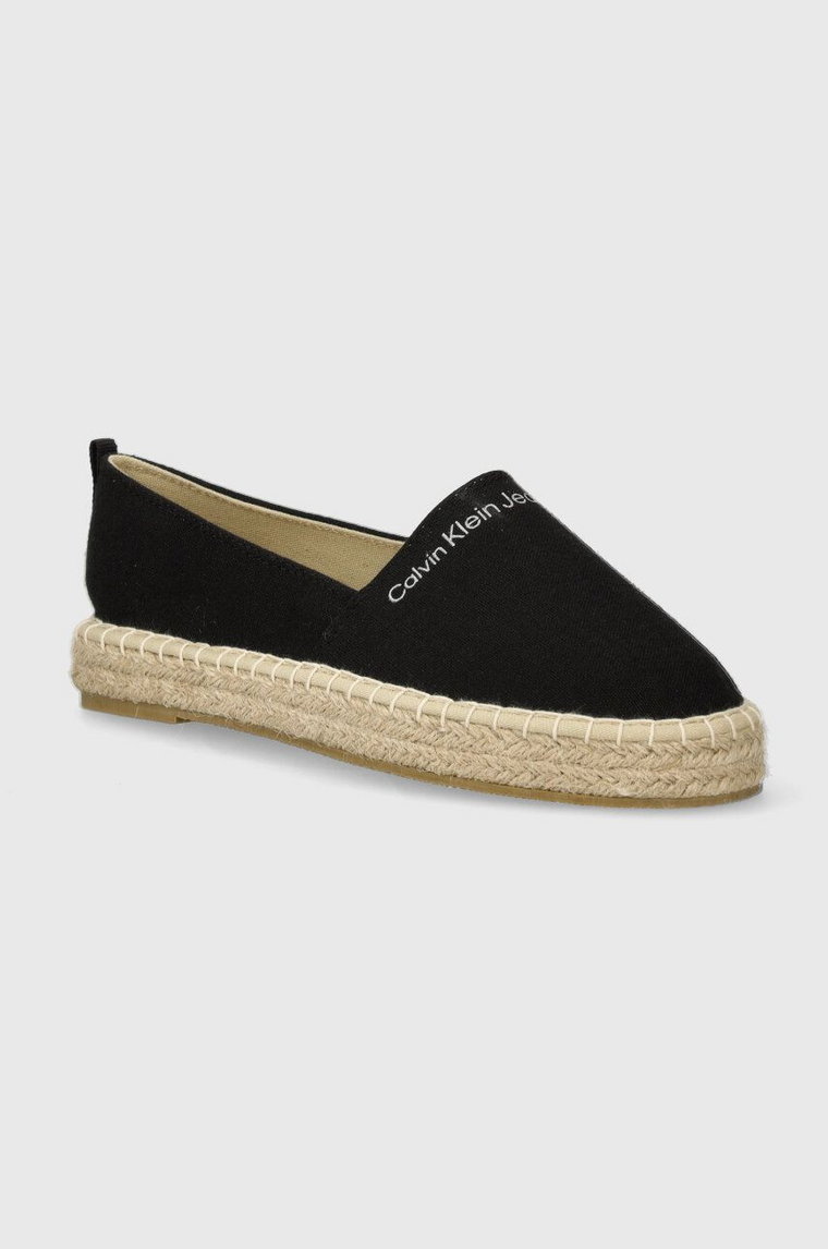 Calvin Klein Jeans espadryle dziecięce kolor czarny