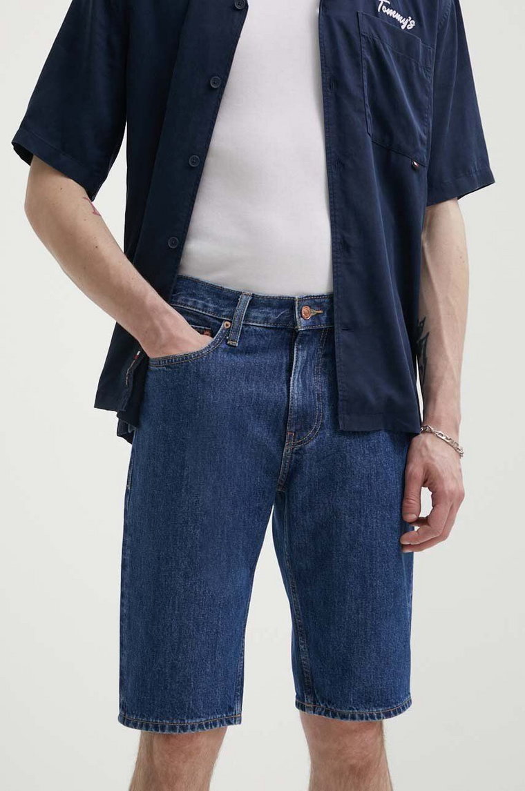 Tommy Jeans szorty jeansowe męskie kolor granatowy DM0DM18802