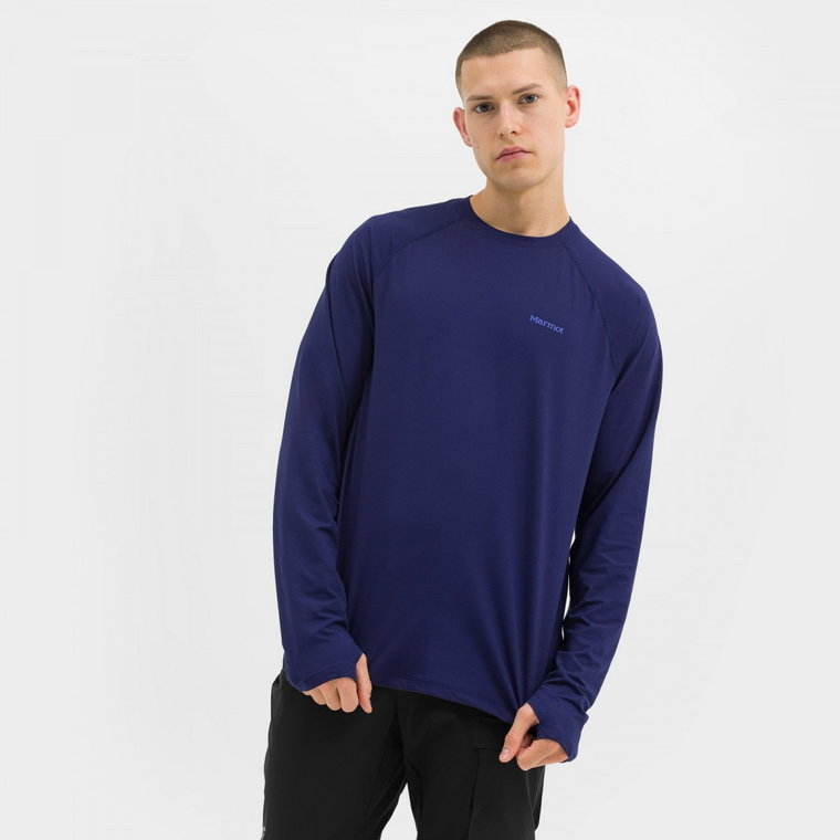 Męski longsleeve treningowy Marmot Windridge Long-Sleeve T-Shirt - granatowy