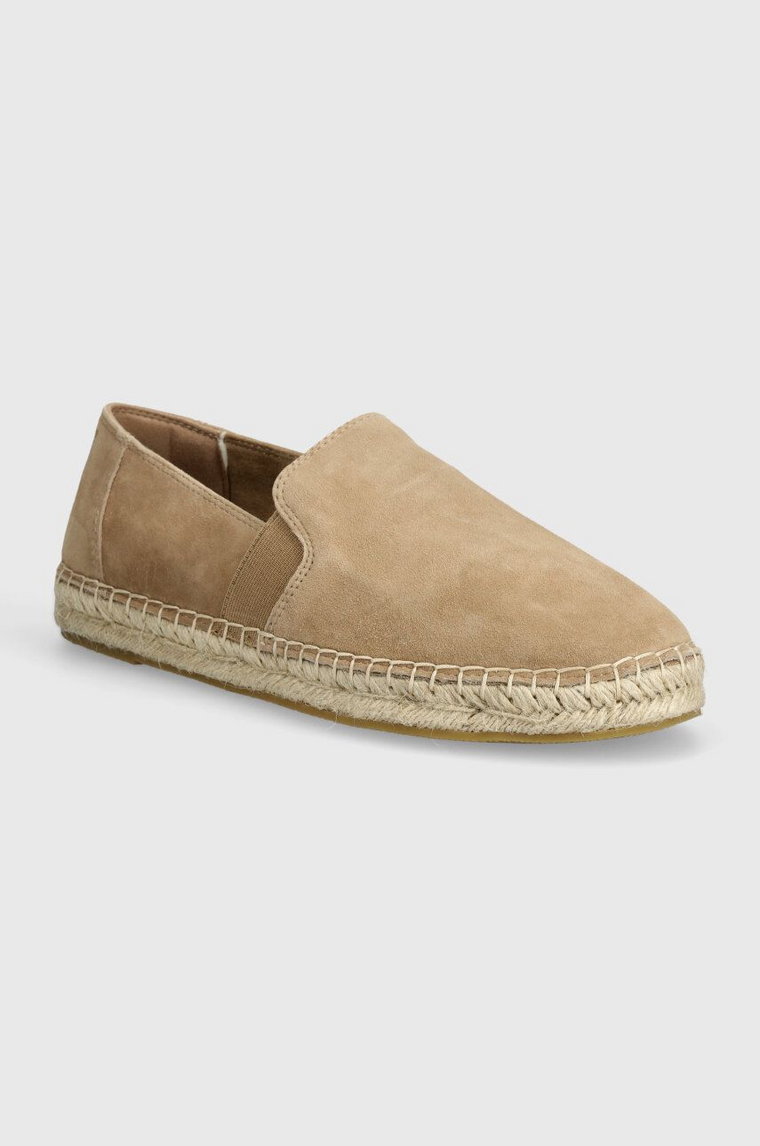 Marc O'Polo espadryle zamszowe kolor beżowy 40328333802305 NN1M3011