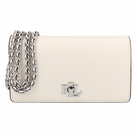 Lauren Ralph Lauren Tech Case Kopertówka Skórzany 18 cm soft white