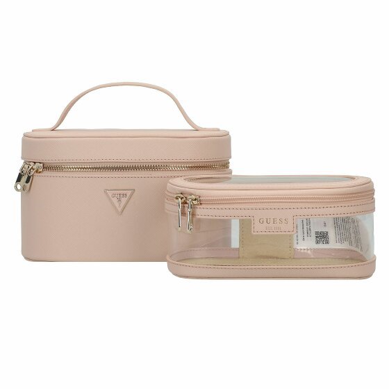 Guess Torba kosmetyczna 21 cm light pink