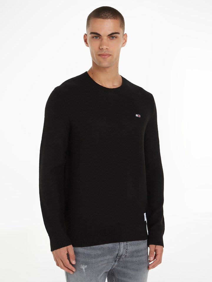 TOMMY JEANS Sweter w kolorze czarnym