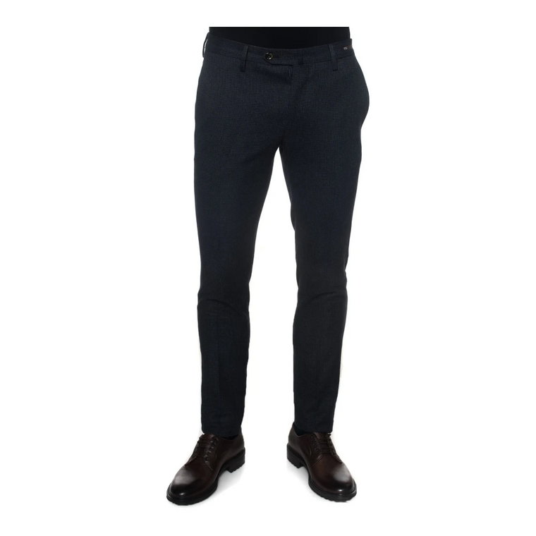 Spodnie Chino w Krata Skinny Fit Pt01