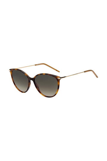 BOSS okulary przeciwsłoneczne BOSS.1272/S damskie kolor brązowy