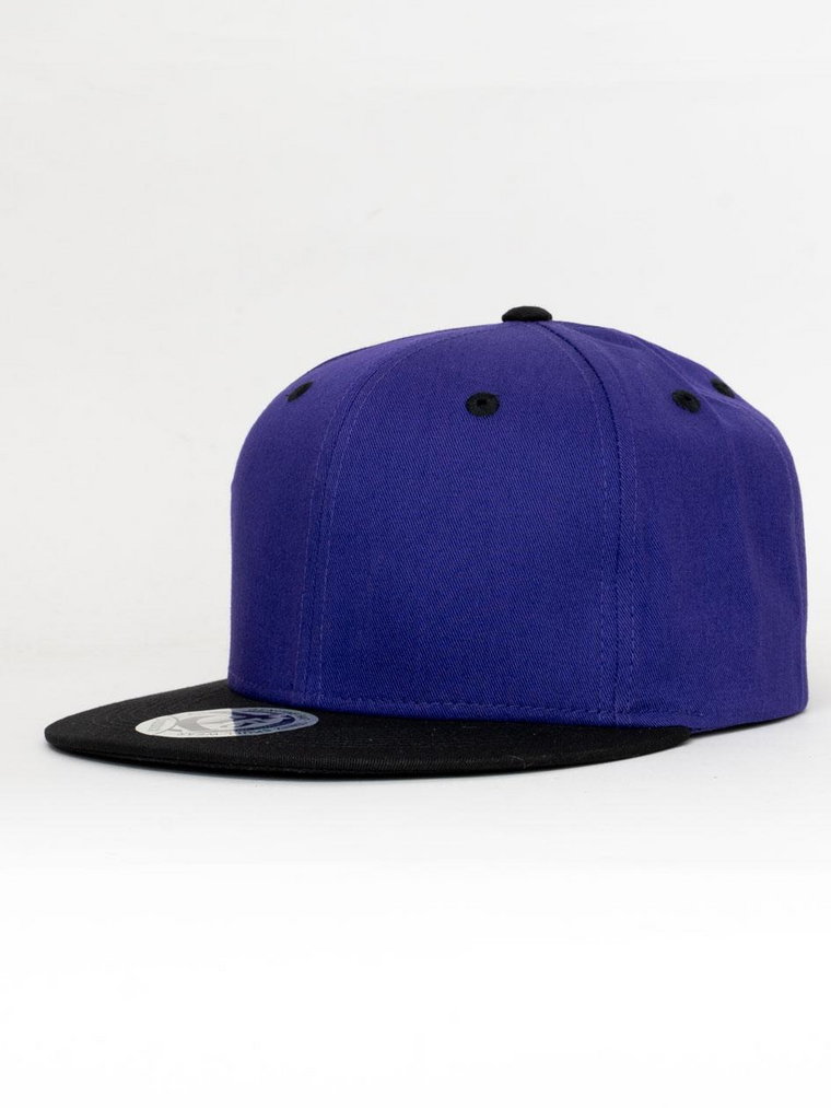 Czapka Z Daszkiem Snapback Fioletowo-Czarna Royal Blue Double Color