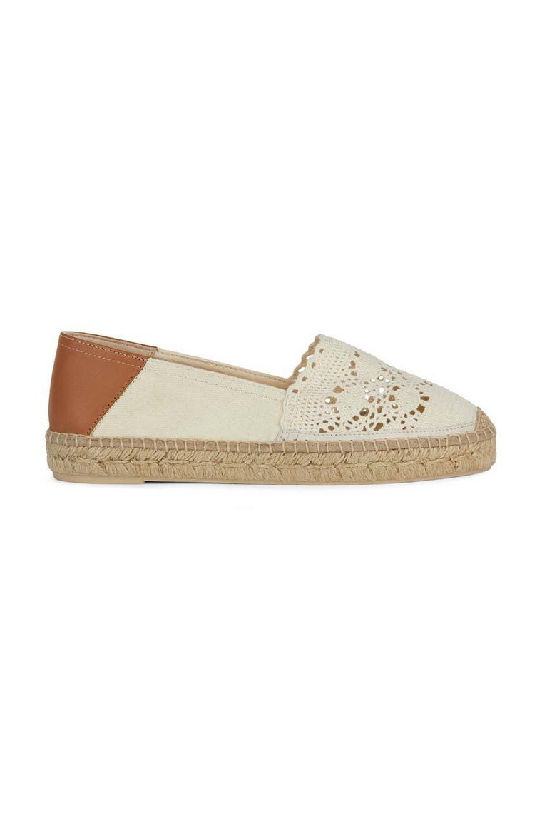 Geox espadryle D LAMPEDUSA kolor beżowy D45V0D 0DS10 C6738