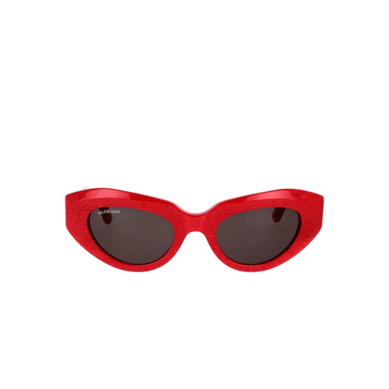 Kocie Okulary Przeciwsłoneczne dla Kobiet z Wintageowym Podpisem Balenciaga