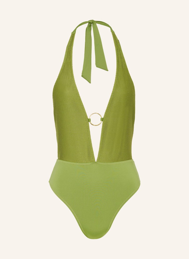 Lisa Lozano Neon Sporty Bralette Bikini in Yellow, Bikini for Surfing