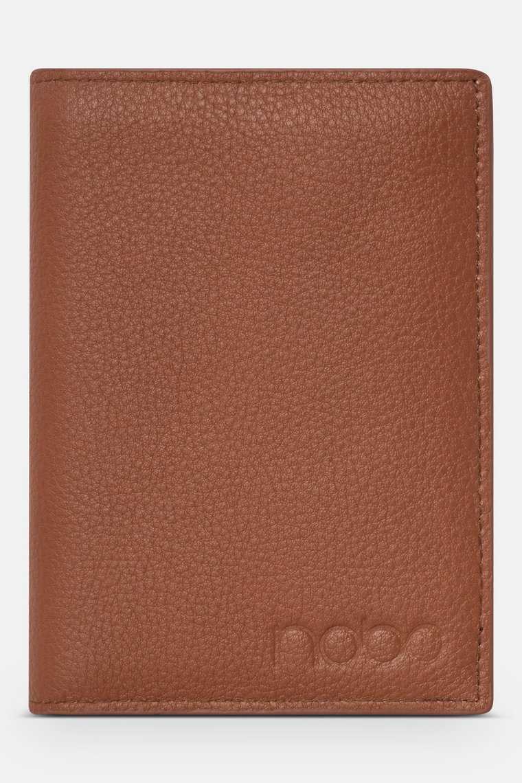 Duży męski skórzany portfel Nobo brązowy