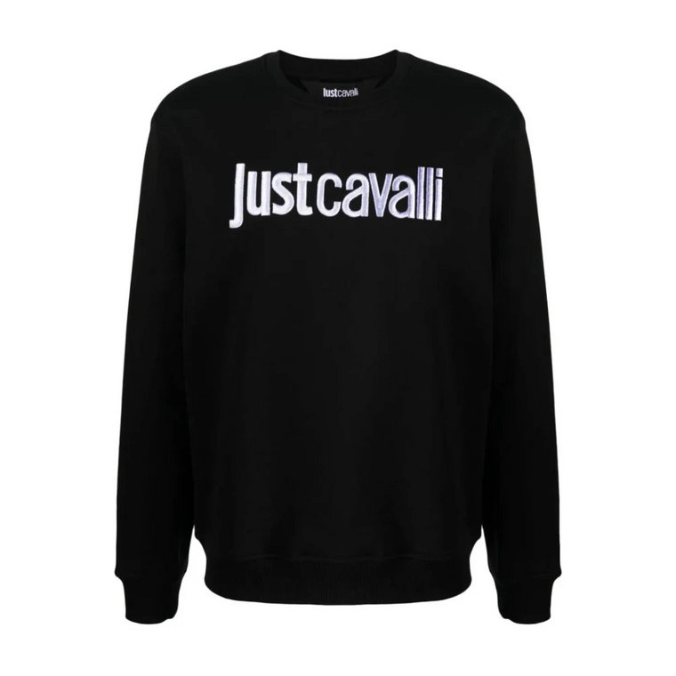 Męska bluza z haftowanym logo Just Cavalli