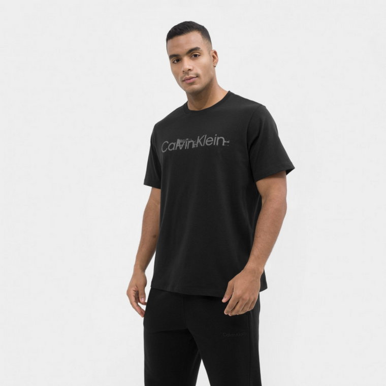 Męska koszulka treningowa CALVIN KLEIN MEN 00GMS3K110 - czarna