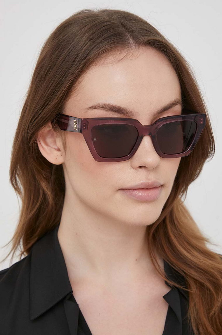 Tommy Hilfiger okulary przeciwsłoneczne damskie kolor różowy TH 2101/S