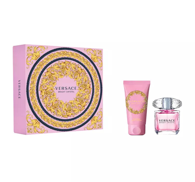 VERSACE BRIGHT CRYSTAL ZESTAW WODA TOALETOWA SPRAY 30ML + BALSAM DO CIAŁA 50ML