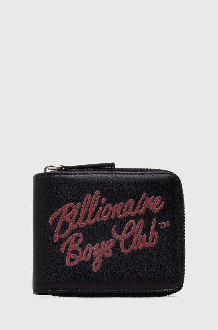 Billionaire Boys Club portfel skórzany Script Logo Wallet męski kolor czarny B24148