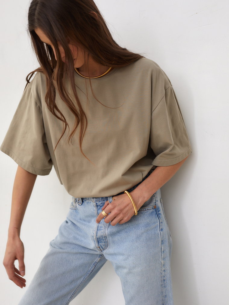 T-SHIRT O-NECK OLIVE