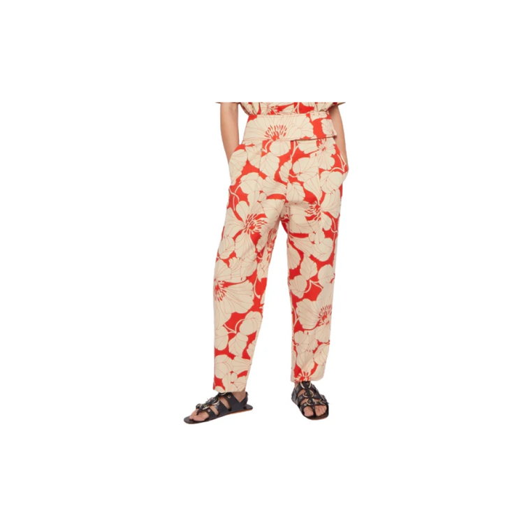 Spodnie Slim-Fit z Kwiatowym Wzorem Laurence Bras