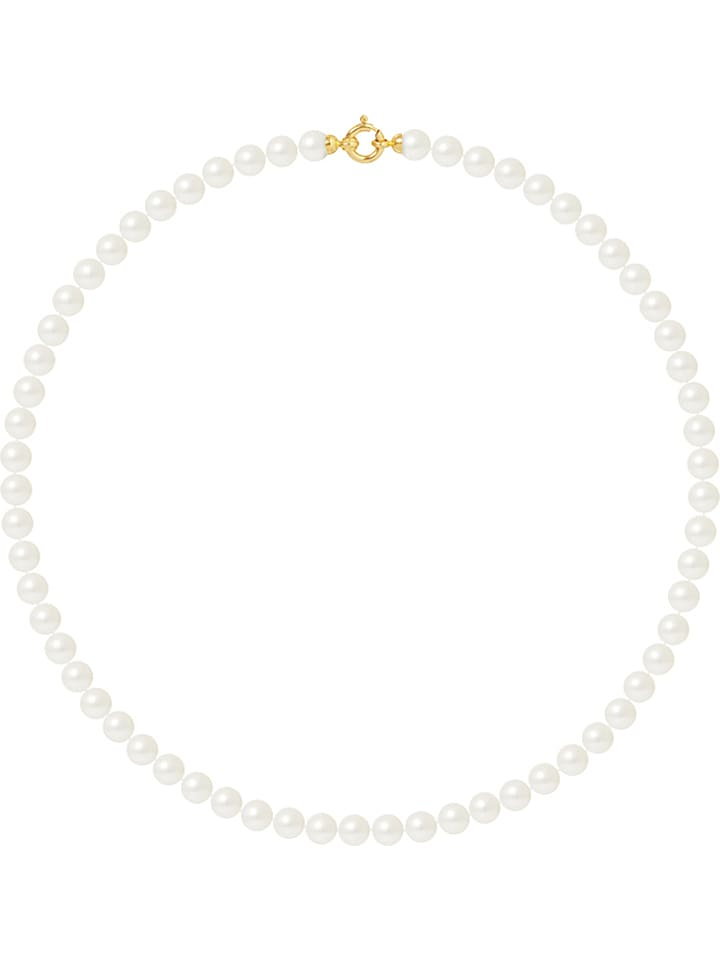 Mitzuko Naszyjnik perłowy w kolorze białym - dł. 50 cm