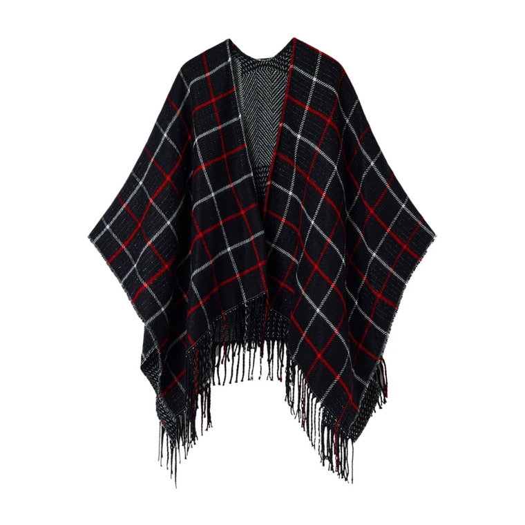 Paris Check Poncho Desigual